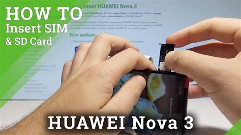 How to Insert SIM & SD in HUAWEI Nova 3 .